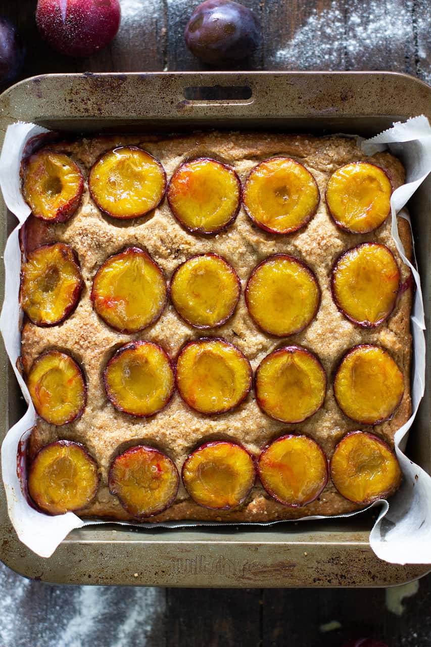 Plum Cake (Gluten Free & Vegan) recipe