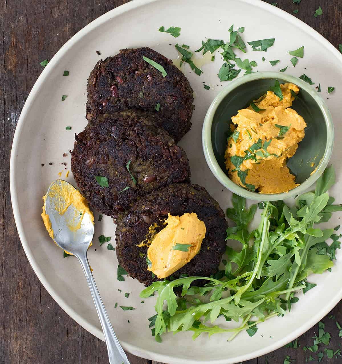 Adzuki Bean Mushroom Burgers