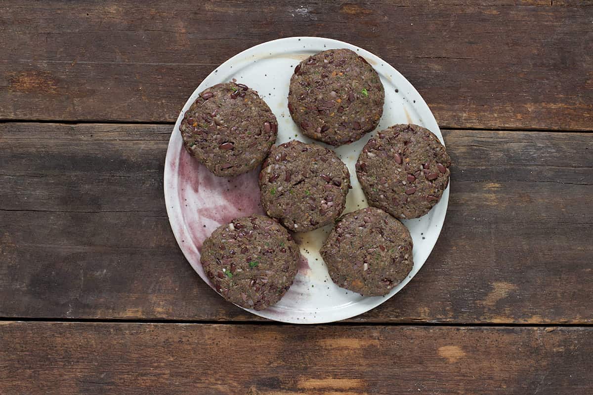 Adzuki Bean Mushroom Burgers