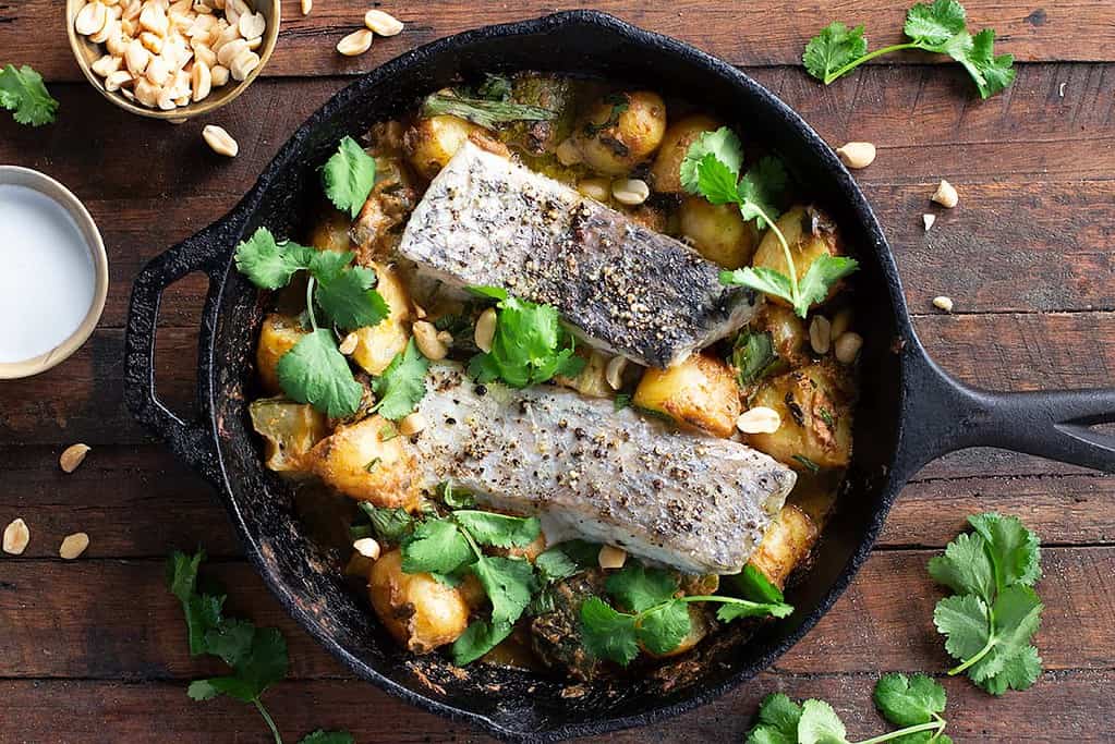 Baked One Pot Fish Curry Low Fodmap