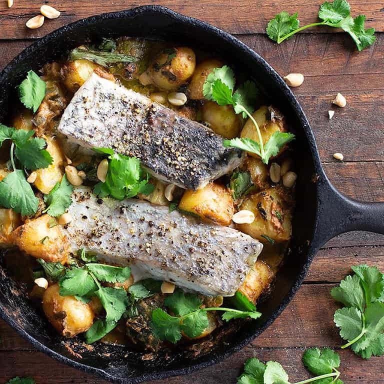 Baked One Pot Fish Curry Low Fodmap