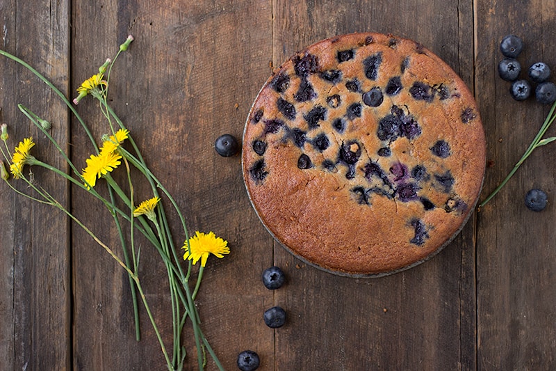 blueberry & almond teacake recipe