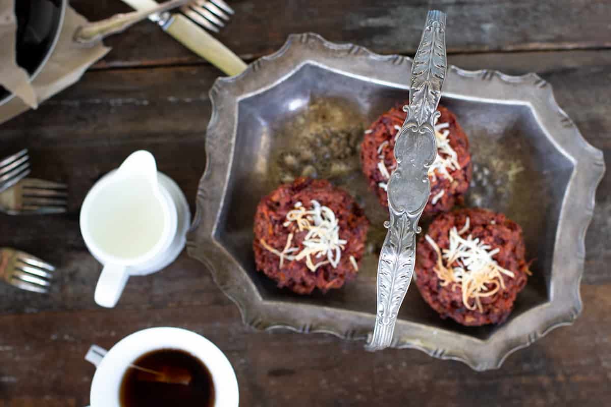 Jumbo Beetroot Carrot Muffins 