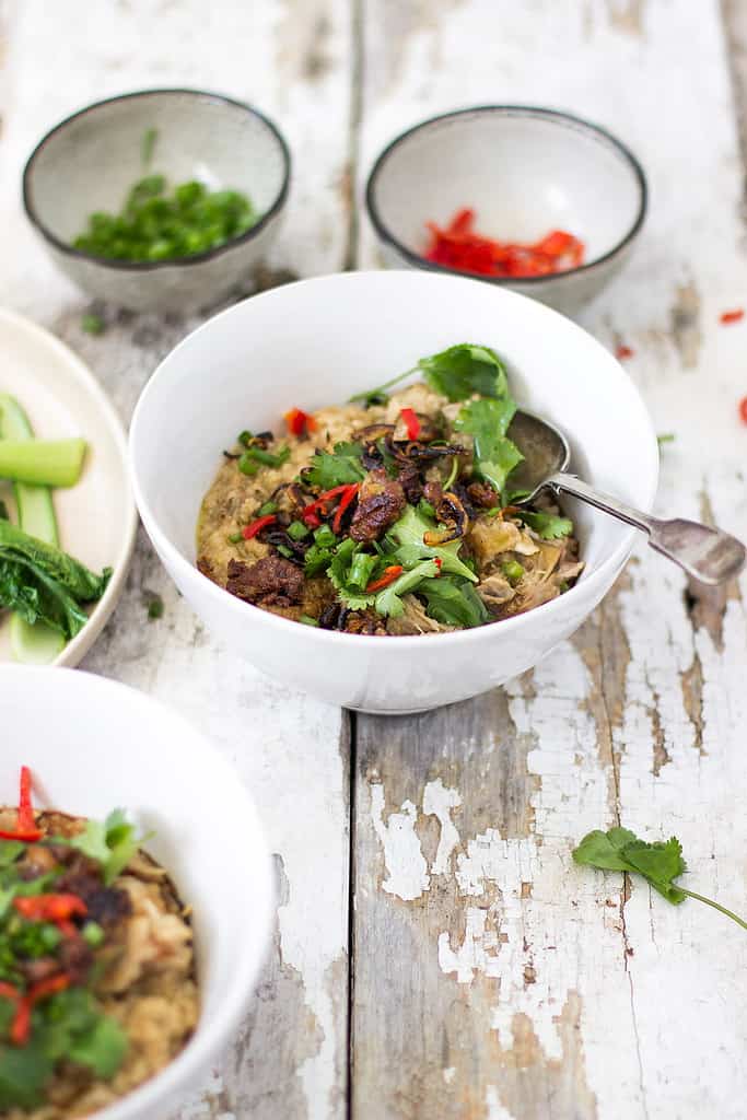 chicken & brown rice congee recipe Jessica Cox