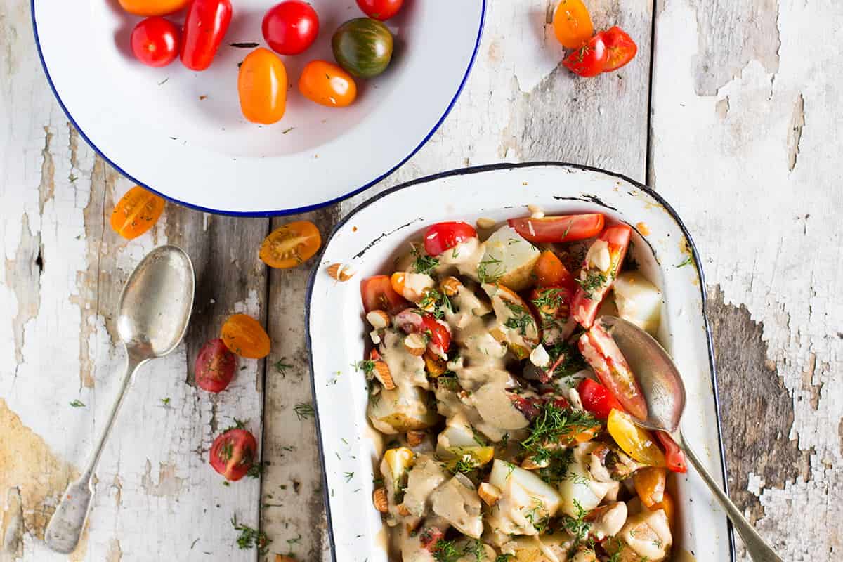 creamy vegan potato salad