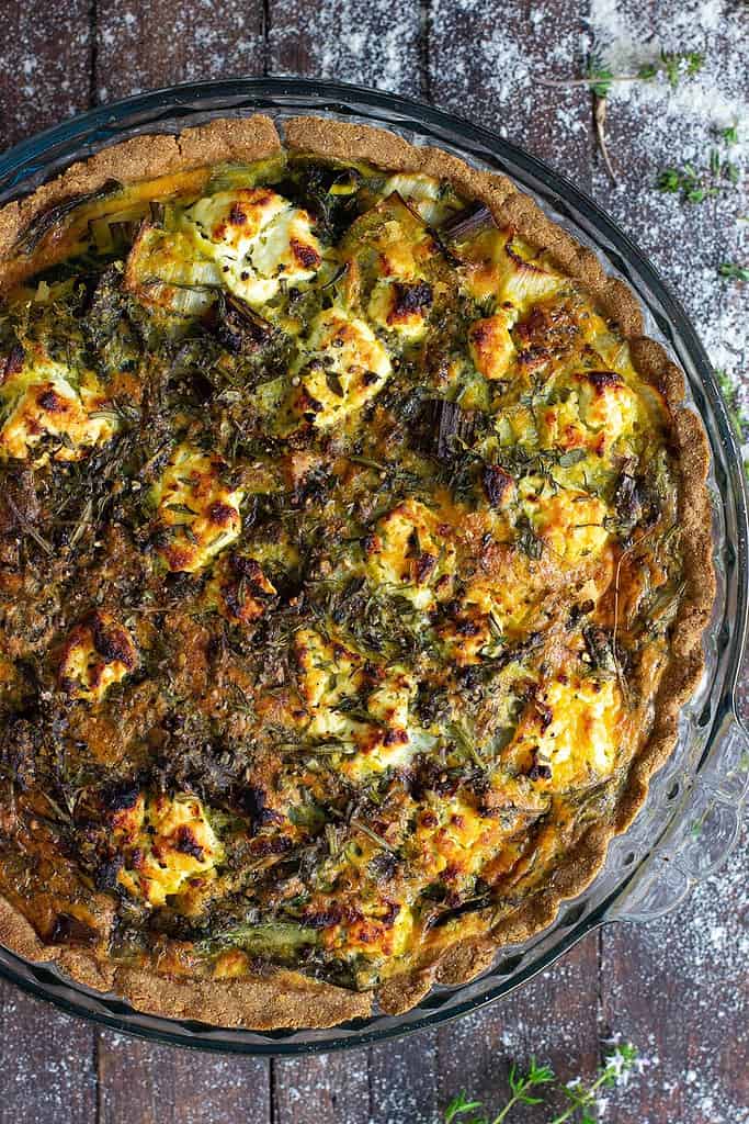 Gluten Free Silverbeet, Spring Onion & Herb Quiche