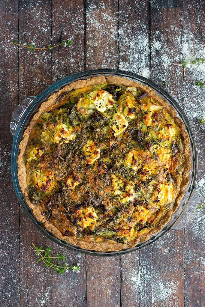 Gluten Free Silverbeet, Spring Onion & Herb Quiche