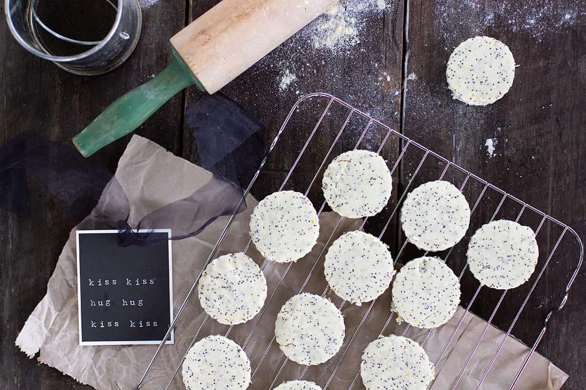 Gluten Free Lemon Poppy Seed Shortbread