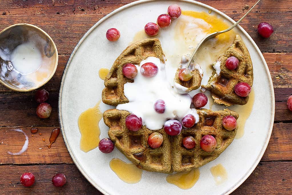 healthy gluten free vegan waffles recipe