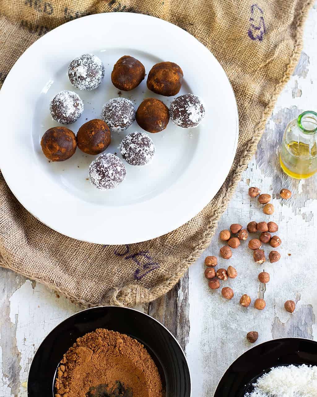 hazelnut & cacao protein balls recipe Jessica Cox