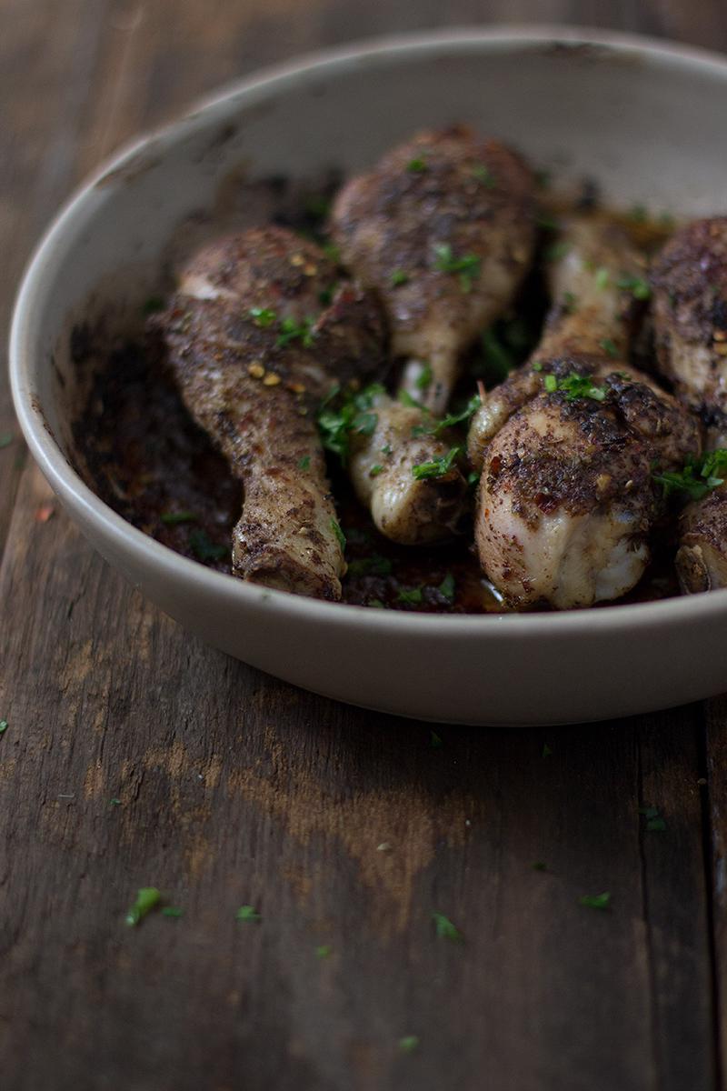 jessica cox | spicy sticky chicken drumsticks