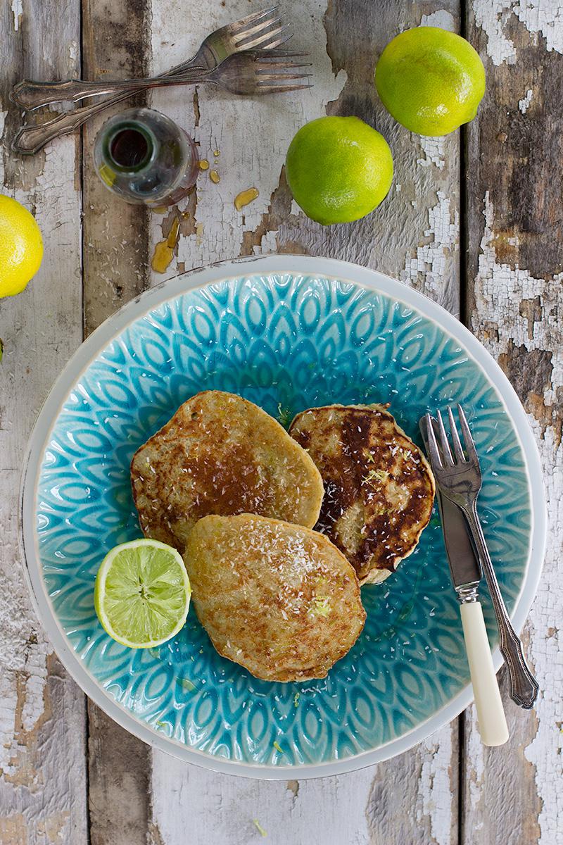 mojito cucumber pancakes w lime & maple | jessica cox