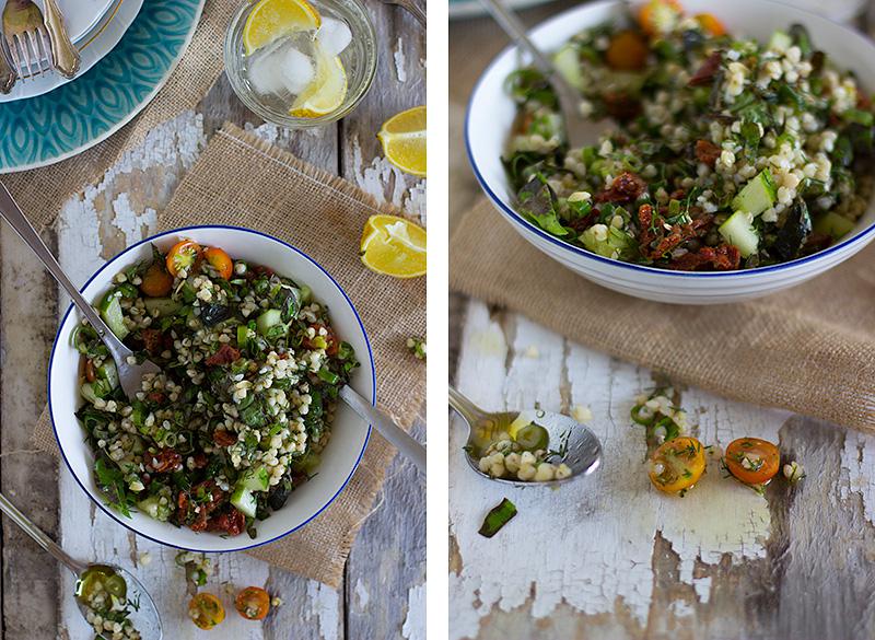 jessica cox | basil, dill & sundried tomato salad