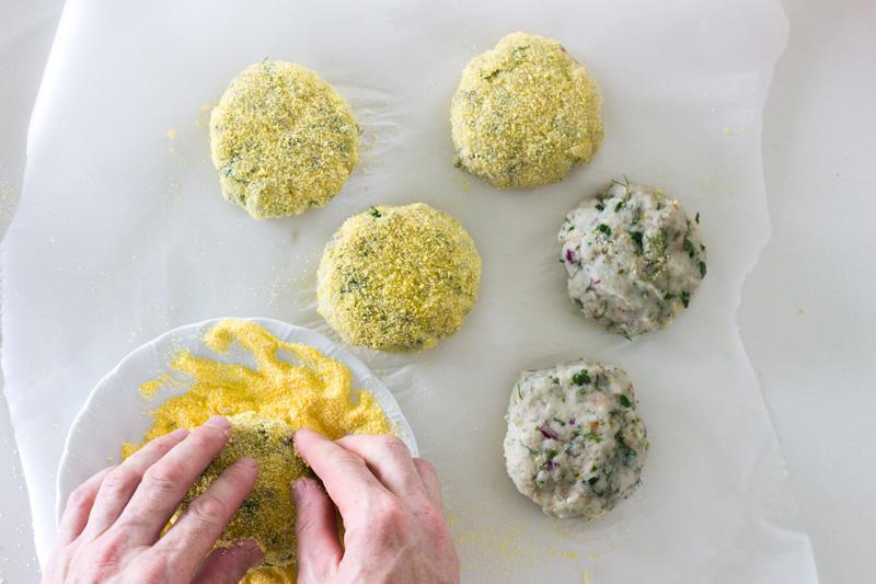 dill and parsley fish patties | jessica cox