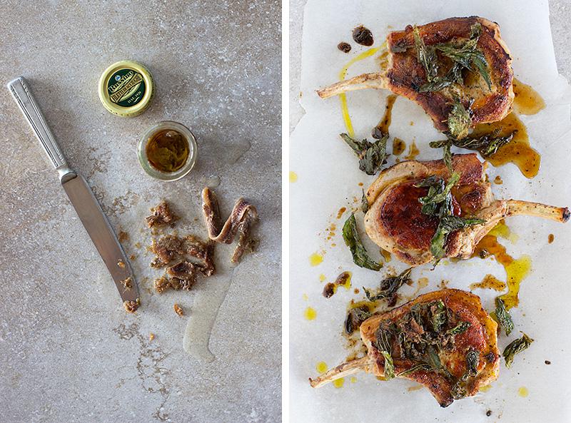 crispy sage and anchovy pork | jessica cox