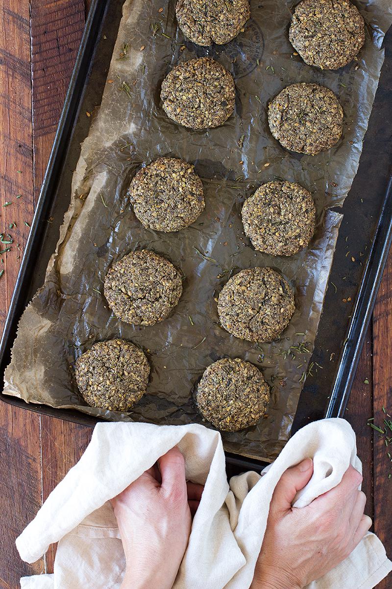 jessica cox | rosemary & mustard savoury cookies