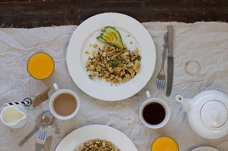 jessica cox | thyme scrambled tofu w truffle oil