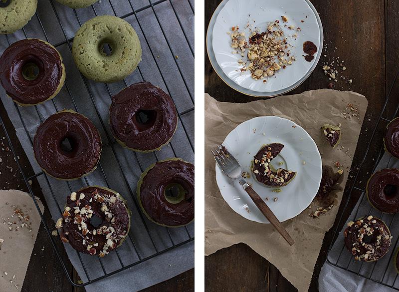 wheatgrass baked doughnuts w chocolate ganache | jessica cox