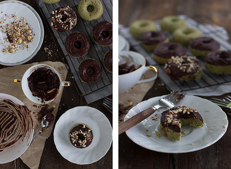 wheatgrass baked doughnuts w chocolate ganache | jessica cox