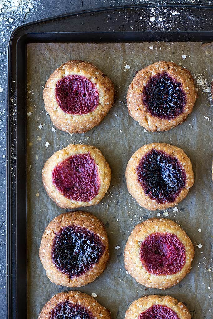 healthy jam drop cookies recipe Jessica Cox