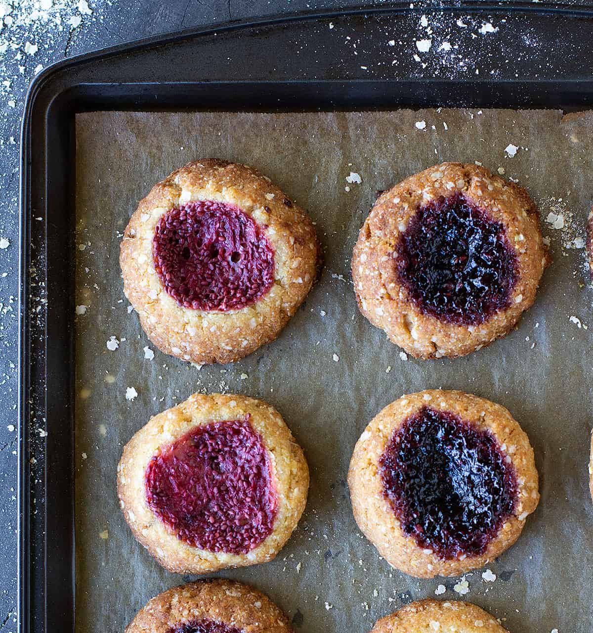 healthy jam drop cookies recipe Jessica Cox