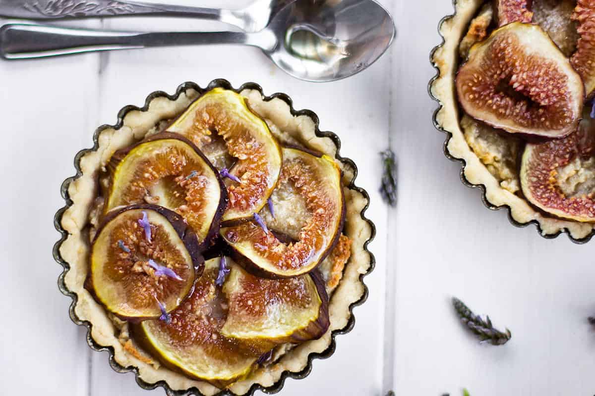 gluten free lavender tarts