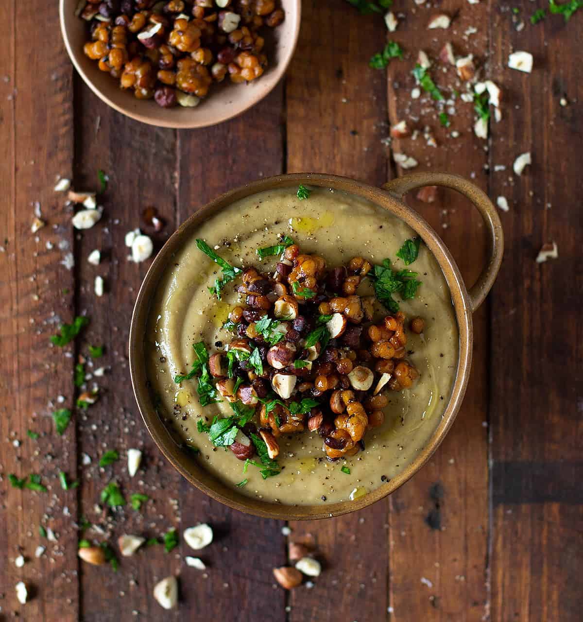 leek cauliflower parsnip soup