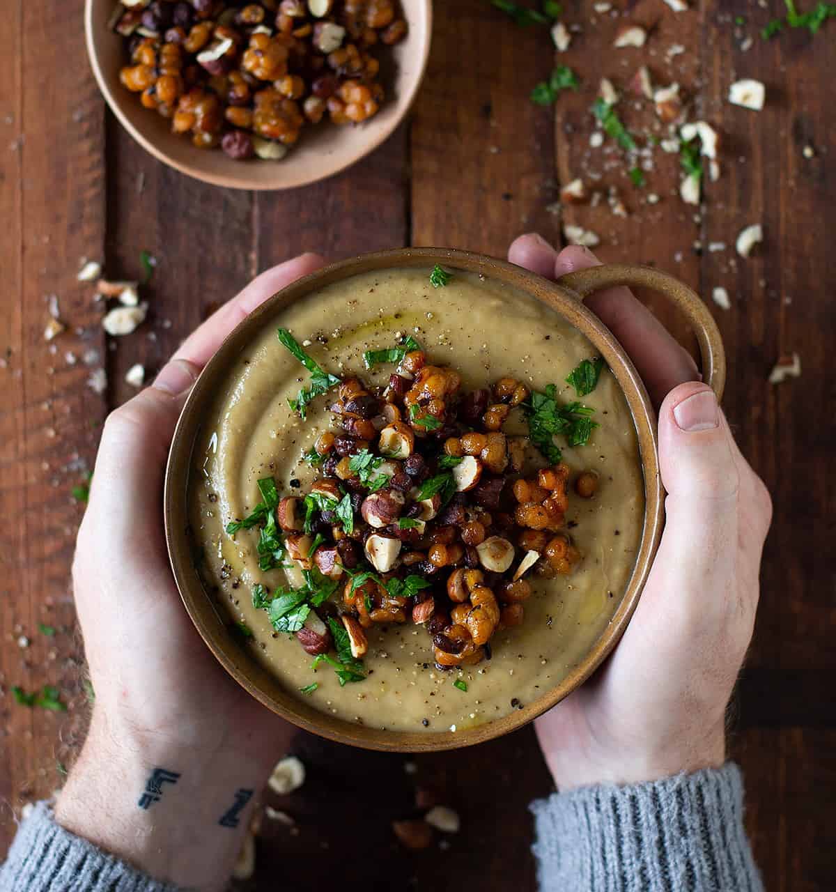 leek cauliflower parsnip soup