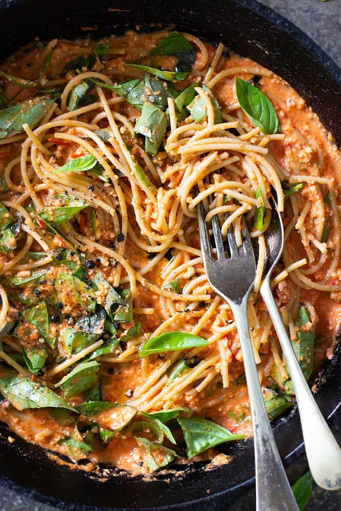 Roast Tomato Basil Pasta