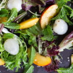 lychee nectarine and mint summer salad