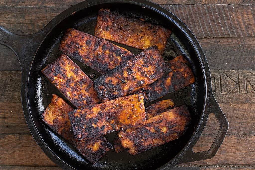 Easy Marinated Fried Tempeh