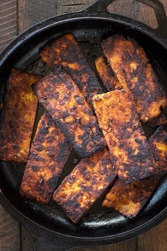Easy Marinated Fried Tempeh