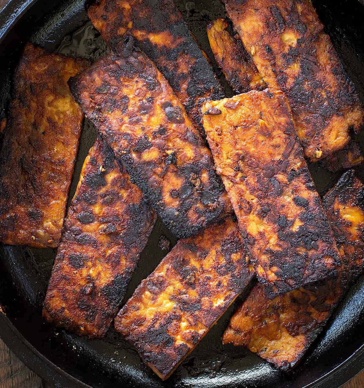 easy marinated fried tempeh recipe Jessica Cox