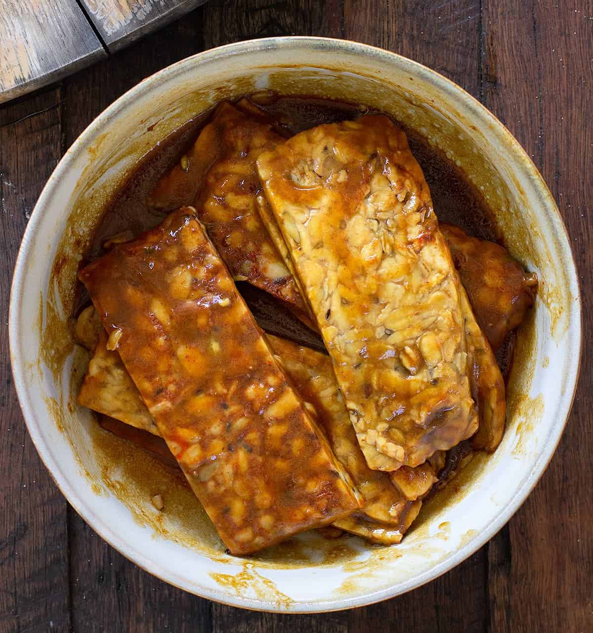 easy marinated fried tempeh recipe Jessica Cox