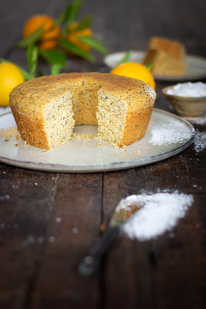 Orange & Poppy Seed Cake (Gluten Free Vegan)