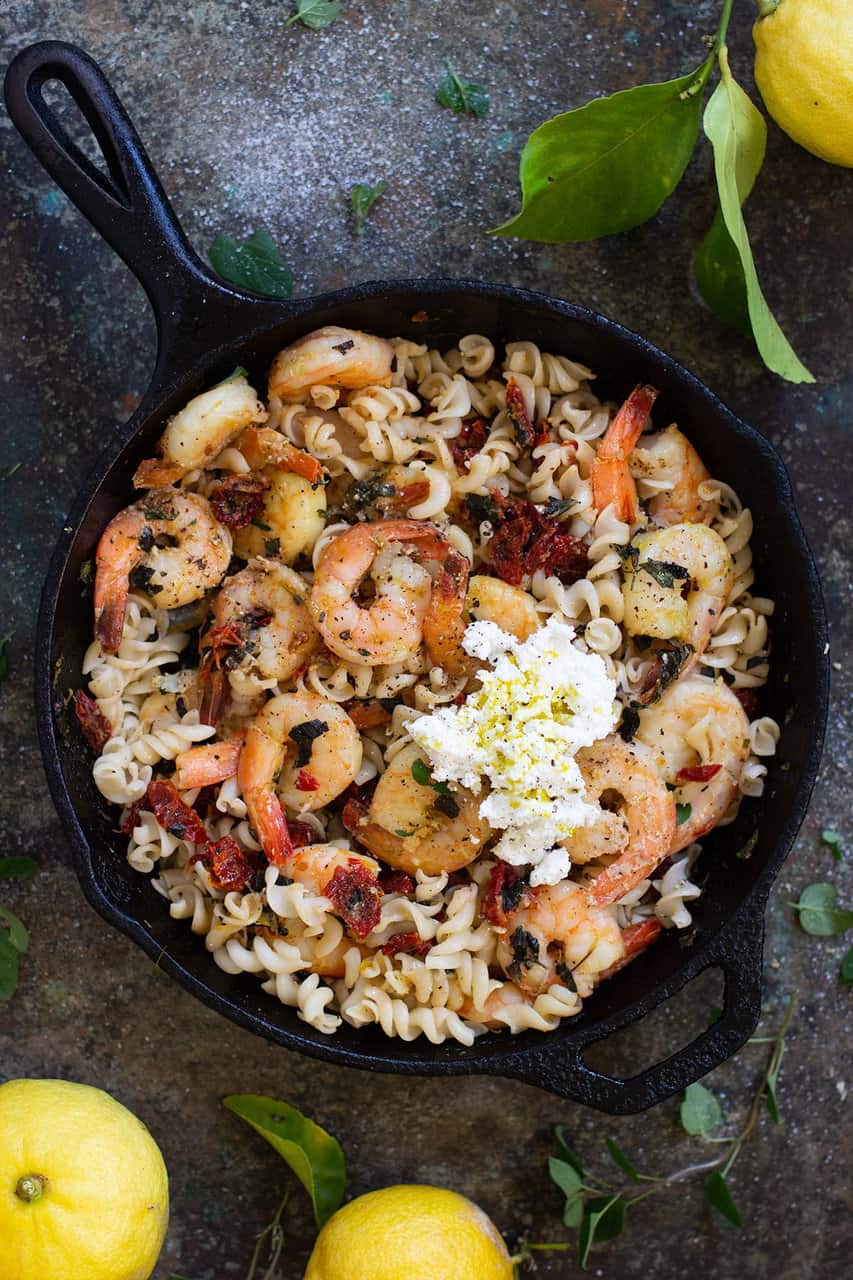 Prawn &amp; Sun-dried Tomato Pasta (GF) recipe | Jessica Cox
