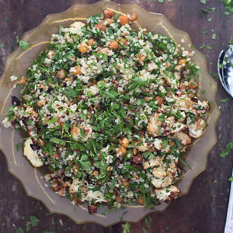 Quinoa Cauliflower Chickpea Salad