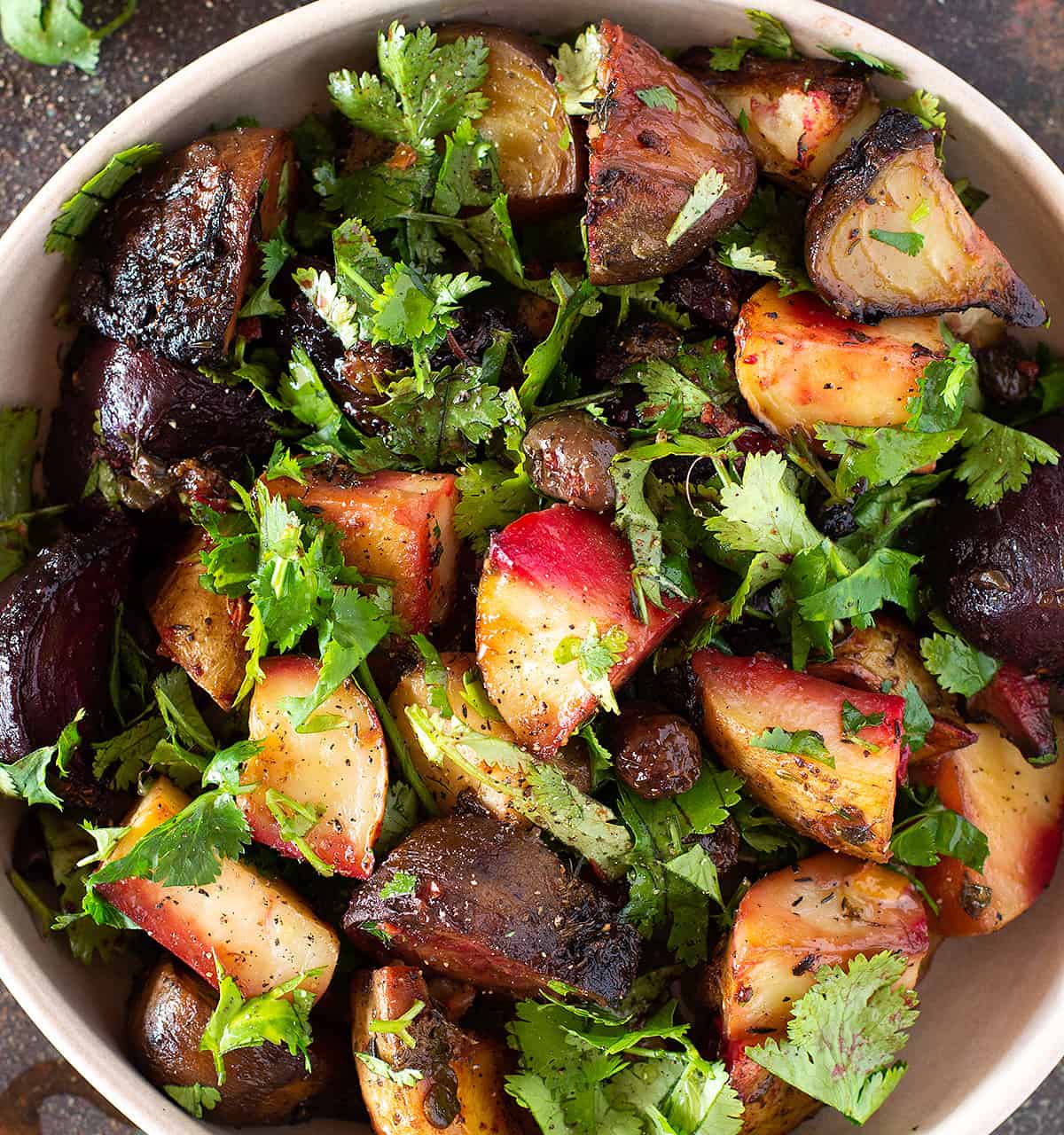 slow roasted beet & potato salad w preserved lemon, capers & olives ...