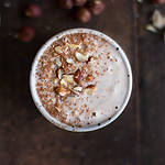 peanut butter & hazelnut smoothie + how to make a macronutrient balanced smoothie