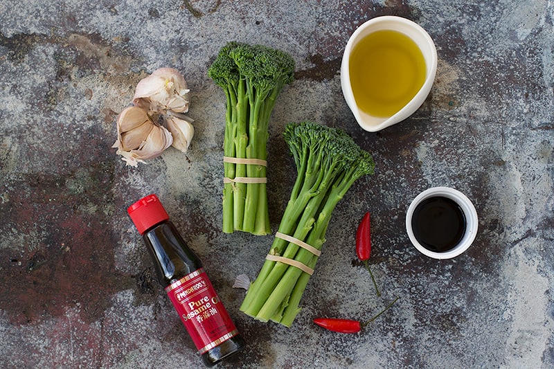 pan fried tamari &amp; sesame broccolini recipe | Jessica Cox