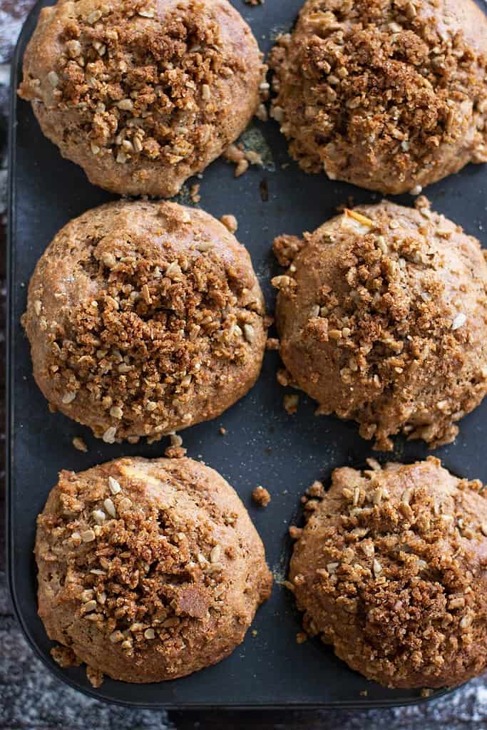 Spiced Apple Muffins (Gluten Free + Vegan)