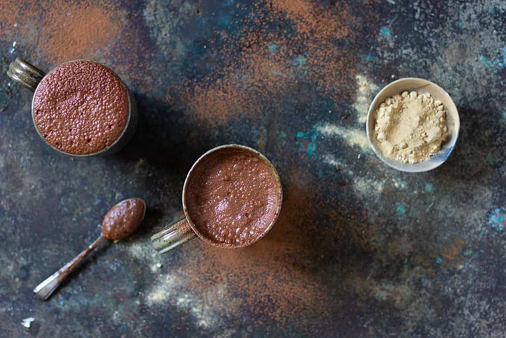 Spiced hot chocolate {protein rich}