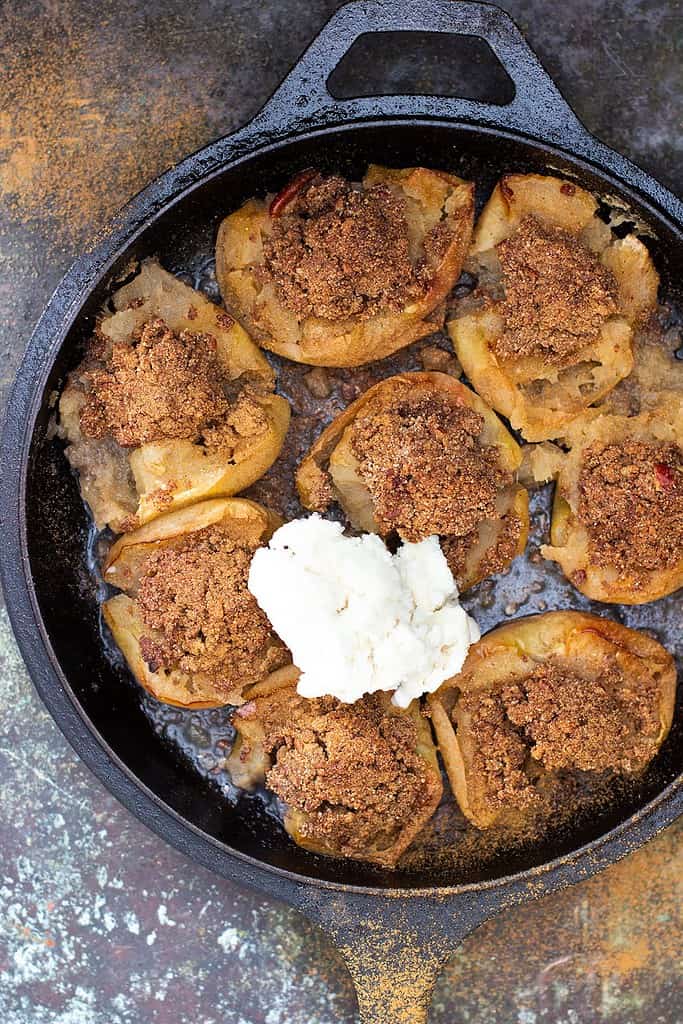 Spiced Pecan Stuffed Baked Apples