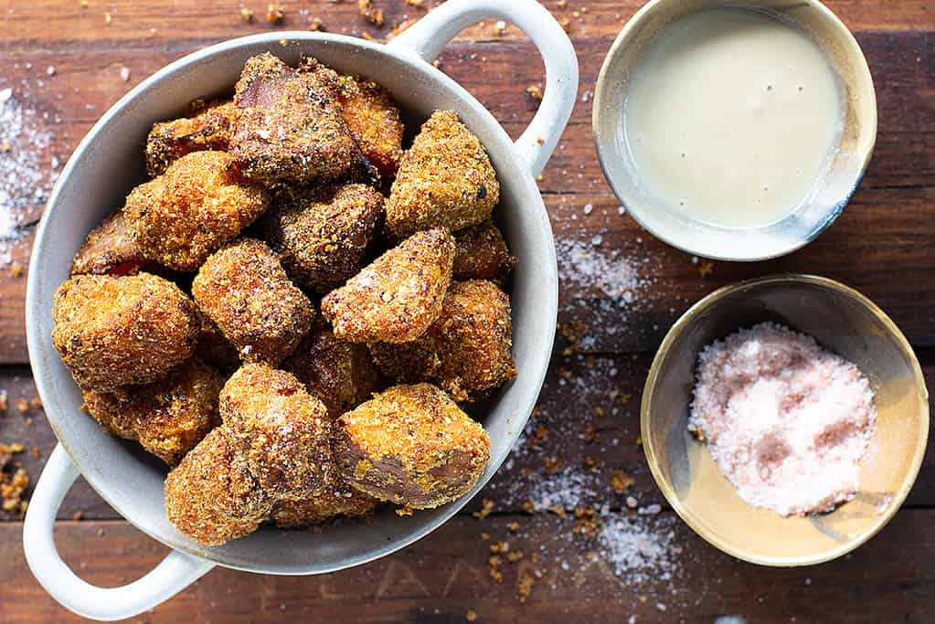 Crumbed Sweet Potato Nuggets