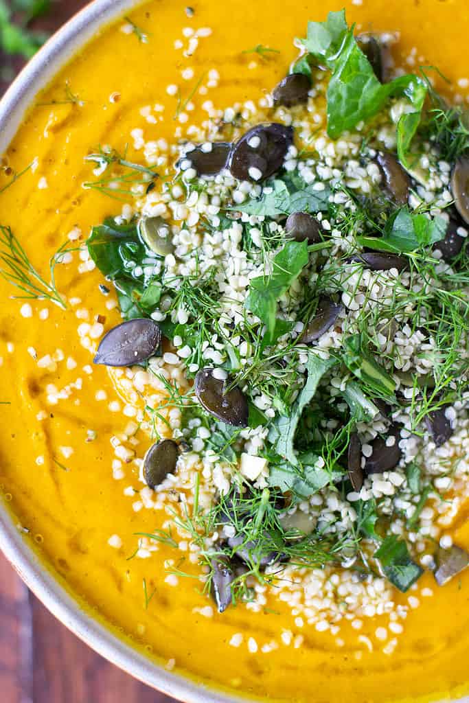 Sweet Potato Pumpkin & Turmeric Soup