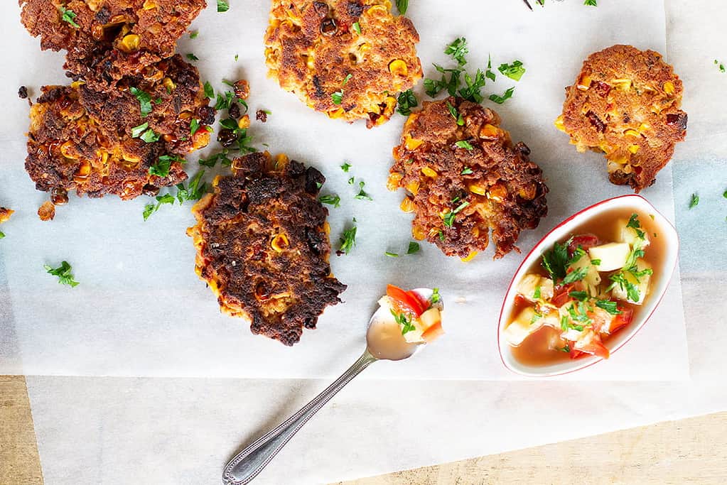 thai corn fritters recipe Jessica Cox