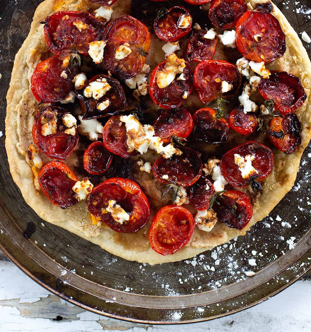 slow roasted tomato & balsamic pizza