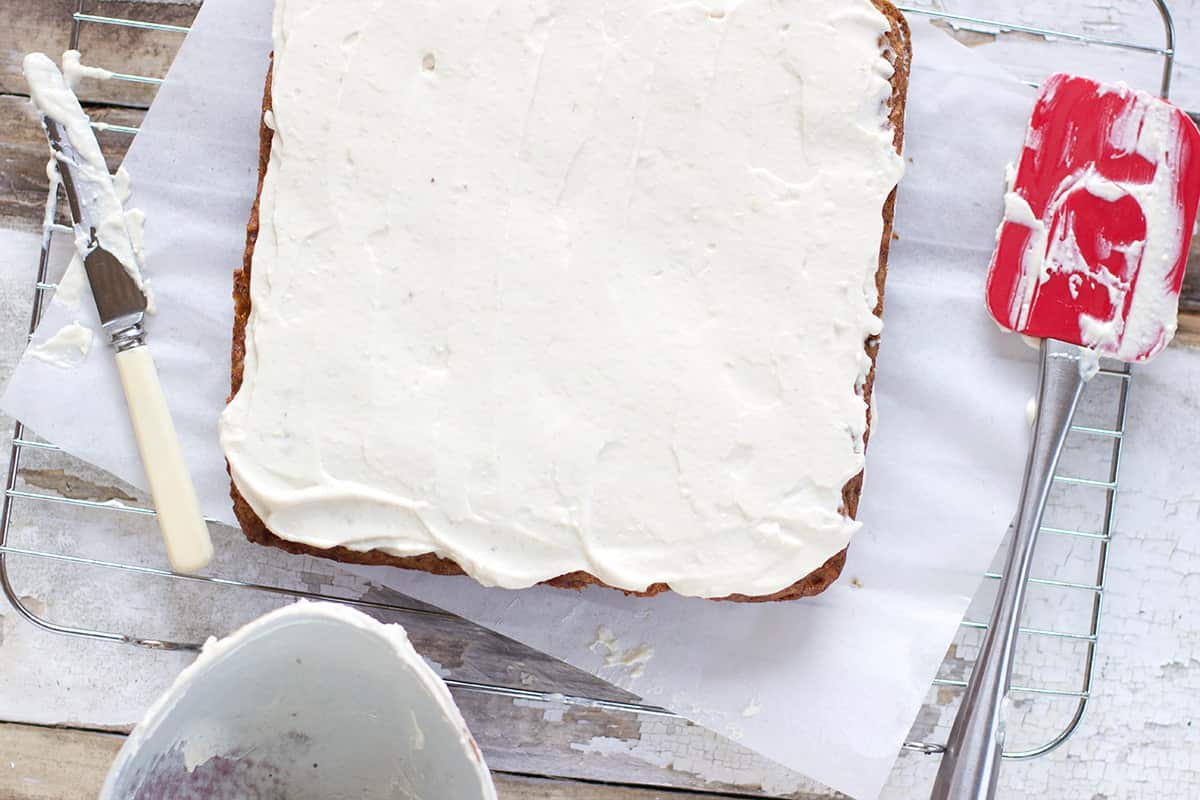 Vegan Pumpkin Banana Cake w Vanilla Frosting Recipe